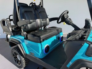 Sky Blue Evolution Maverick Black Seats